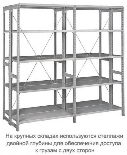 Стеллаж металлический ТСУ 4.7.2 (2500х760х600) 6 (усиленный)