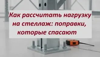 Нагрузка на складские стеллажи. Правильный расчет с экспертом компании